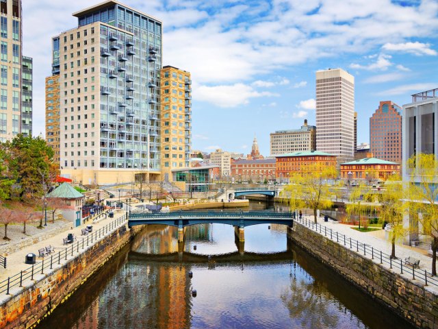 River and cityscape of Providence, Rhode Island