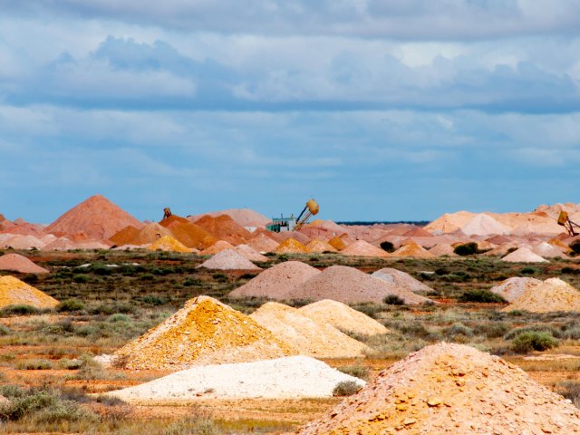 Opal mines in Coober Pedy, Australia