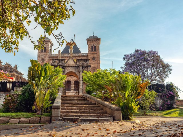 Exterior of the Queen's Palace in Antananarivo, Madagascar