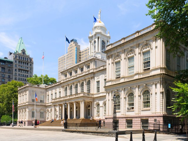 Exterior of New York City Hall