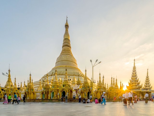 Golden temple in Myanmar