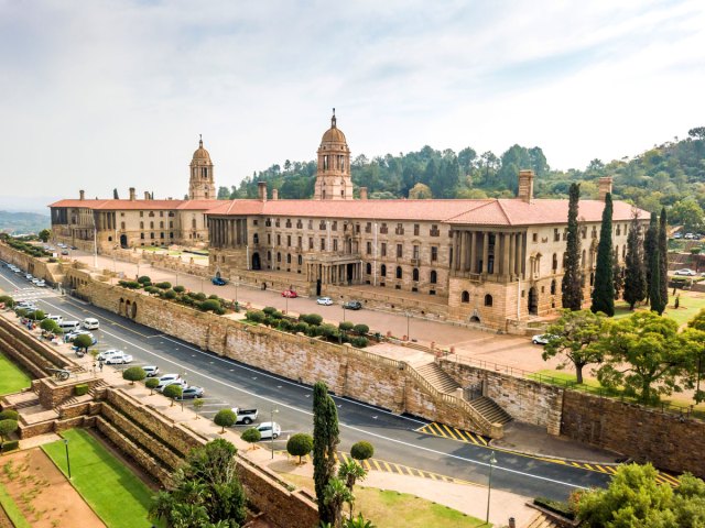 Union Buildings in Pretoria, South Africa, seen from above