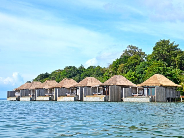 Waterfront villages at Song Saa private island resort in Cambodia