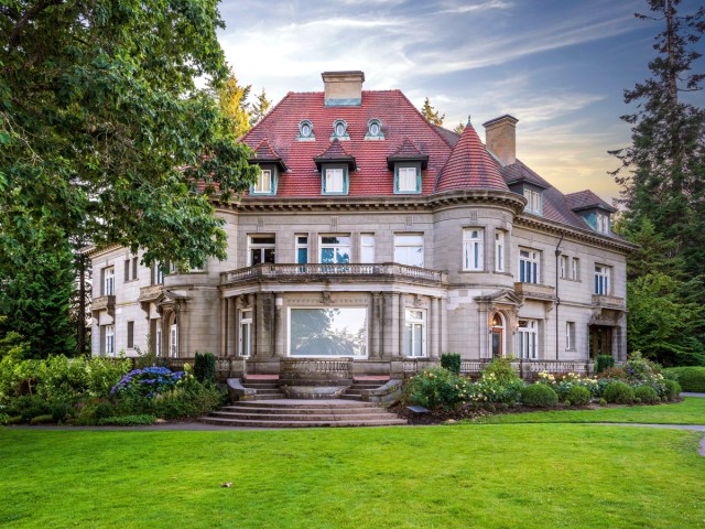 Exterior of the Pittock Mansion in Portland, Oregon