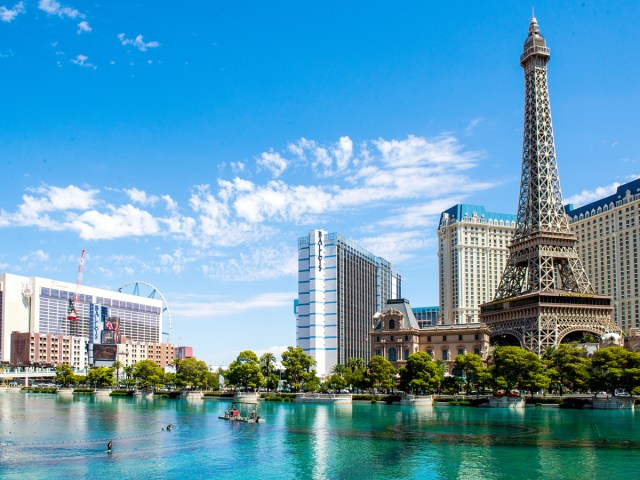 Hotels along the Strip of Las Vegas, Nevada