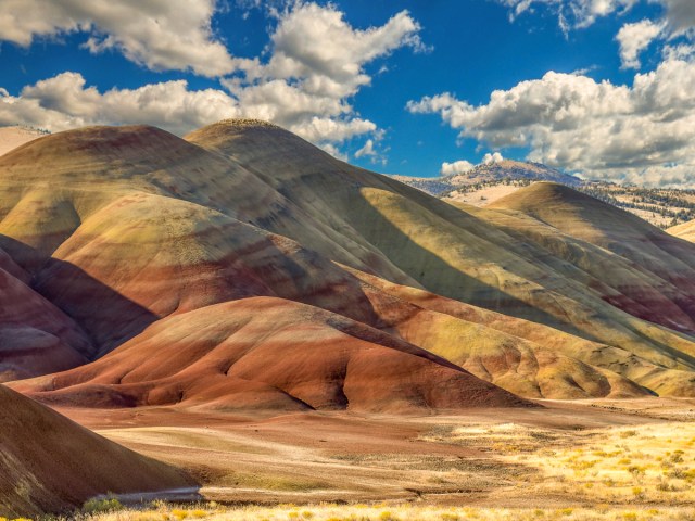 Rainbow-hued Painted Hills in Oregon