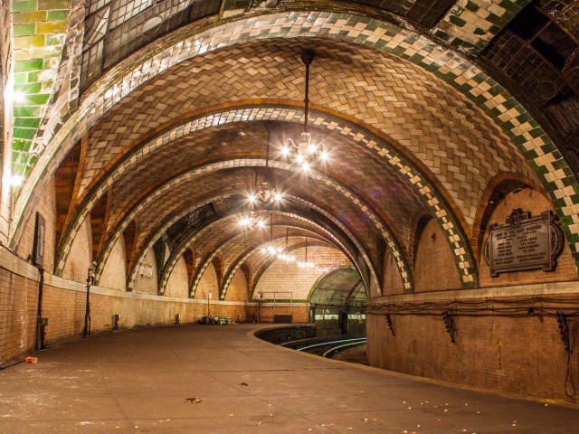 Abandoned City Hall Station in Lower Manhattan, New York City