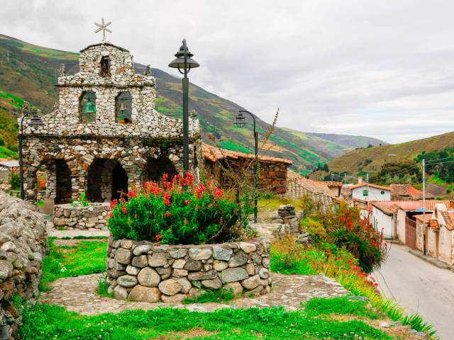 Stone church in mountains of Venezuela