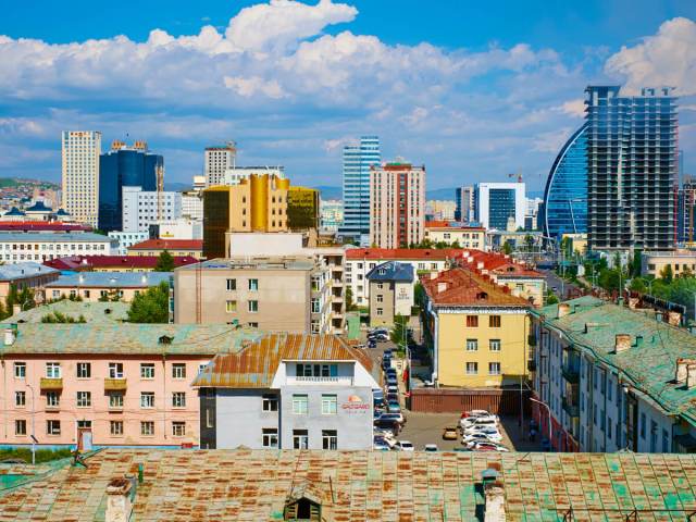 Cityscape of Ulaanbaatar, capital of Mongolia
