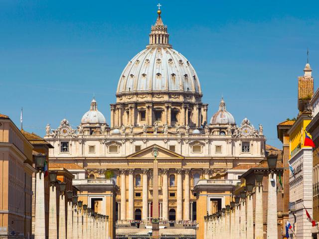 Exterior of St. Peter's Basilica in Vatican City