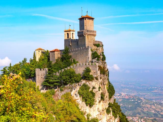 Hilltop fortress in San Marino