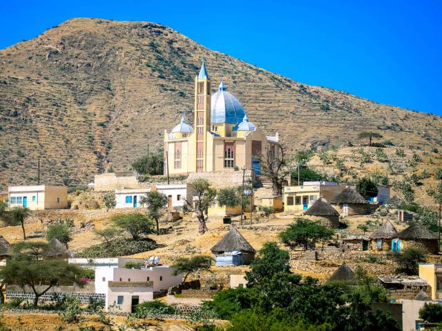Hillside village in Eritrea