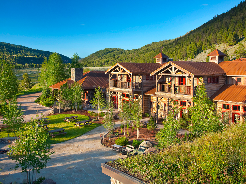 Overview of guest rooms and grounds at the Ranch at Rock Creek in Montana