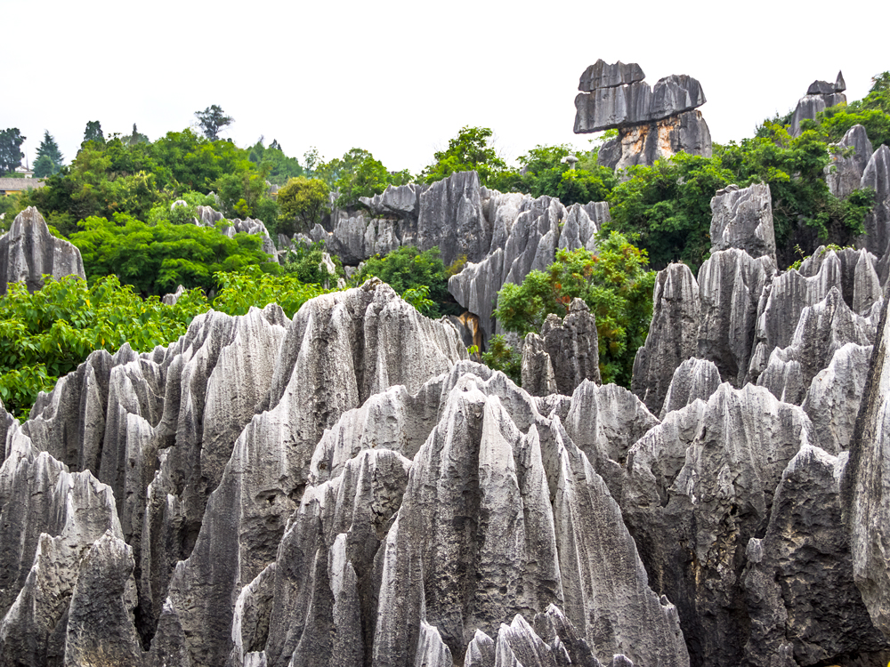 Limestone formations of Shilin Stone Forest in China
