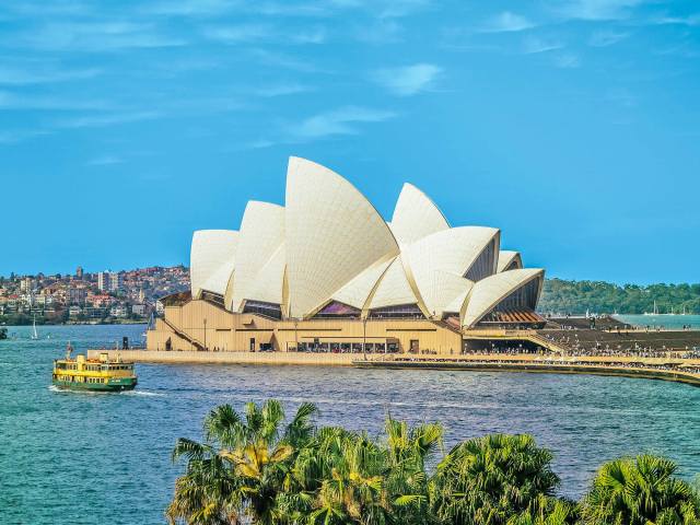 View of Sydney Harbour and Sydney Opera House