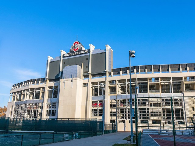 Exterior of Ohio Stadium in Columbus, Ohio