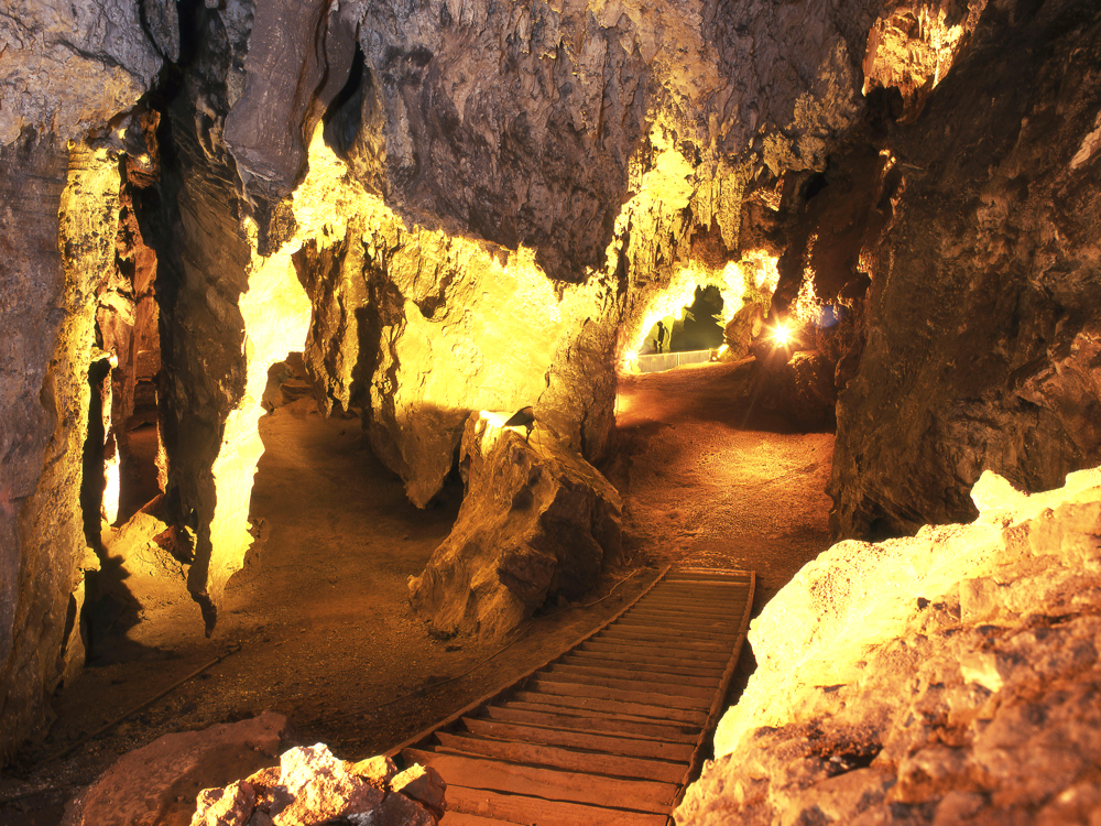 Interior of South Africa's Sterkfontein Caves