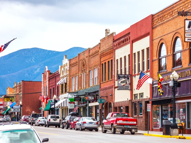 Main street in Red Lodge, Montana