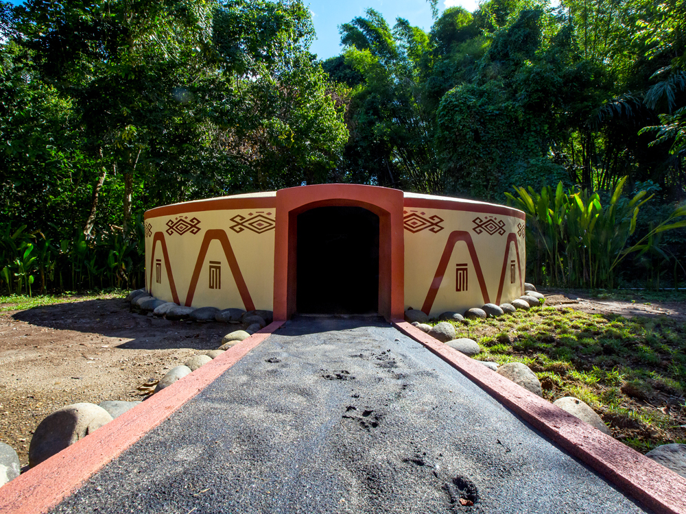 Traditional temazcal sweat lodge in Mexico