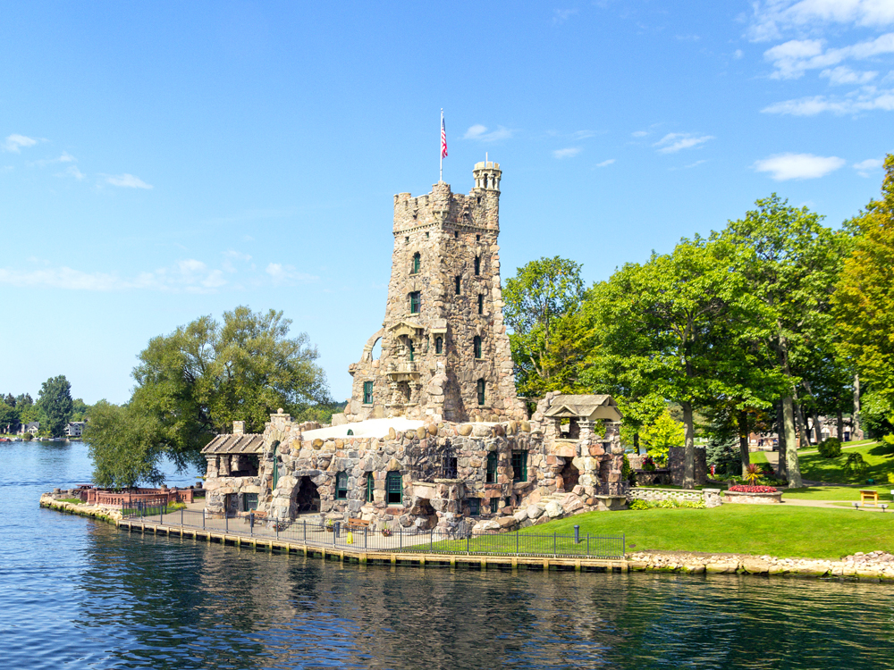 Ruins of Boldt Castle in New York