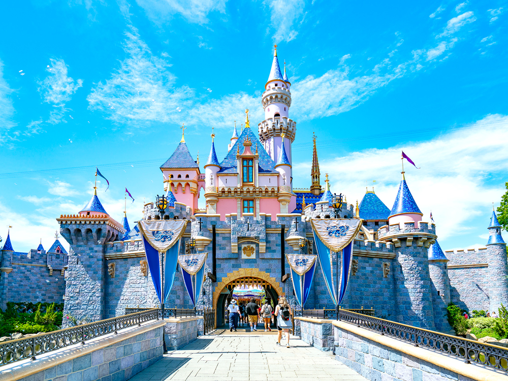 Sleeping Beauty's Castle at Disneyland Resort in Anaheim, California