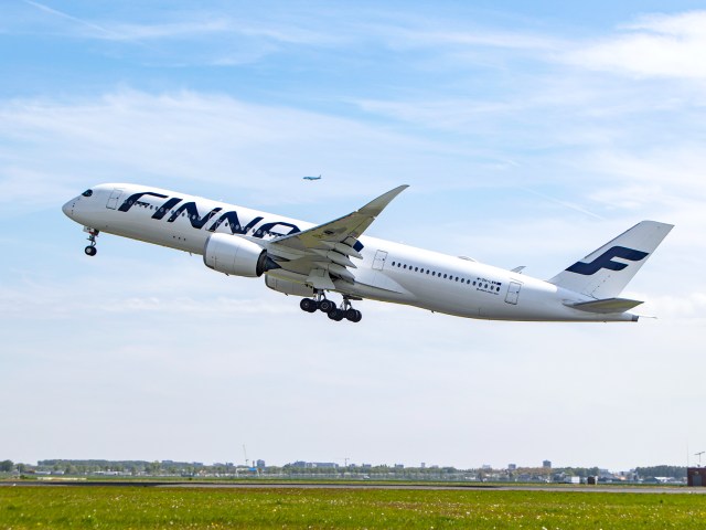 Finnair Airbus A350 taking off