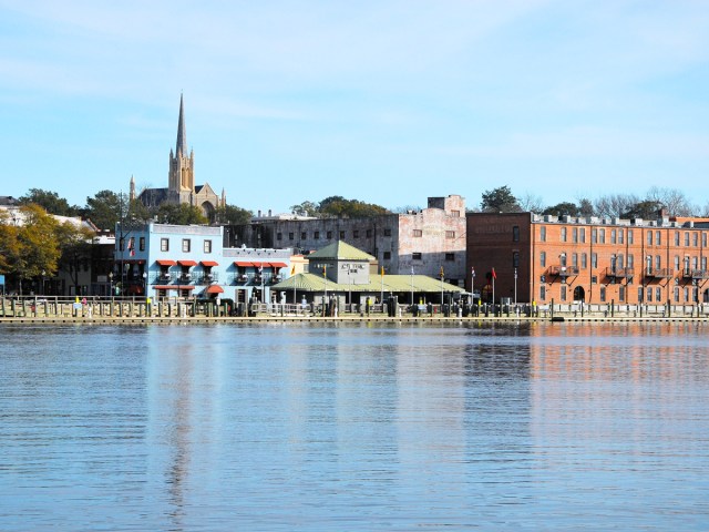 Waterfront buildings in Wilmington, North Carolina