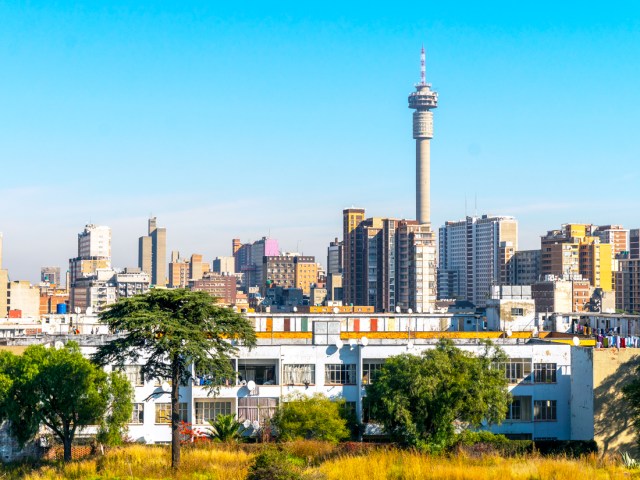 Skyline of Johannesburg, South Africa 