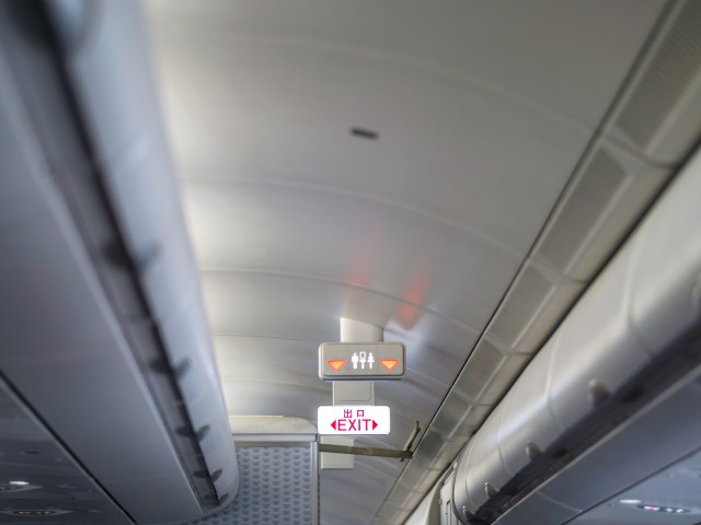 Illuminated lavatory and exit signs on aircraft
