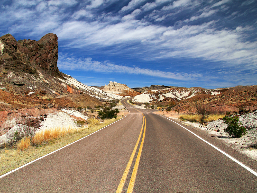 Ross Maxwell Scenic Drive in Big Bend National Park, Texas