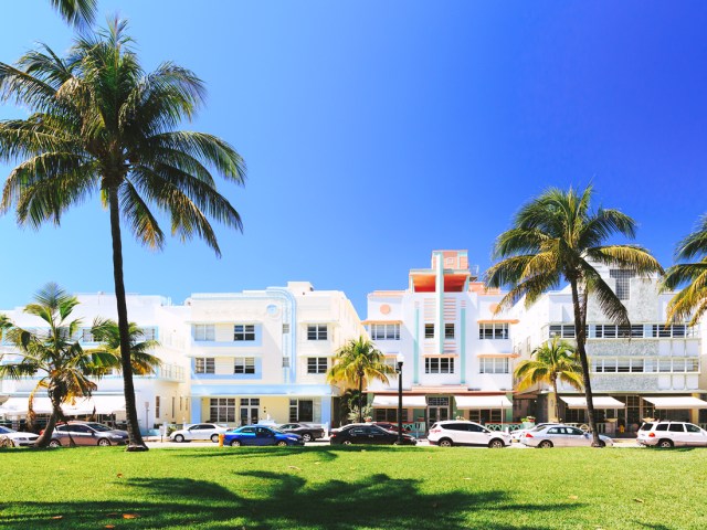 Art Deco buildings of South Beach, Miami, Florida