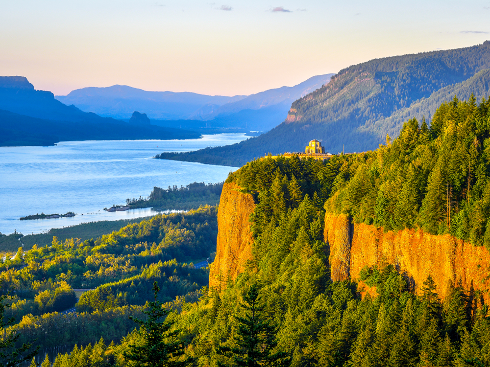 Sunset over the Columbia River Gorge