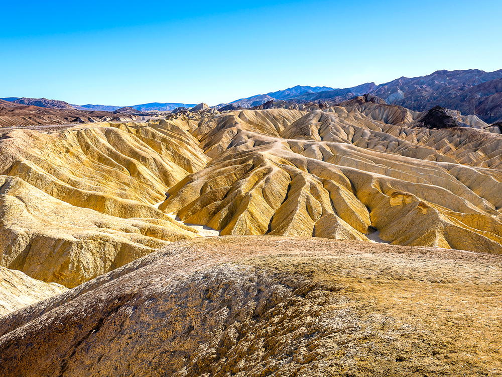 Arid, mountainous landscape of Death Valley, California