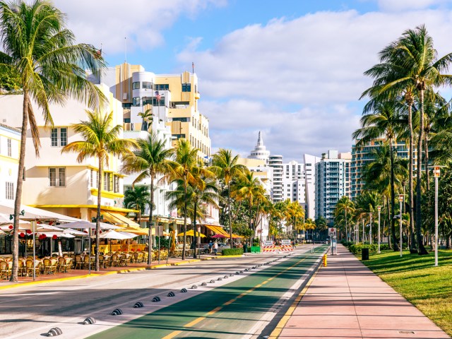 Art Deco buildings of South Beach in Miami, Florida