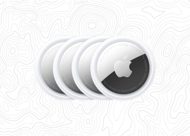 Image of four Apple AirTags