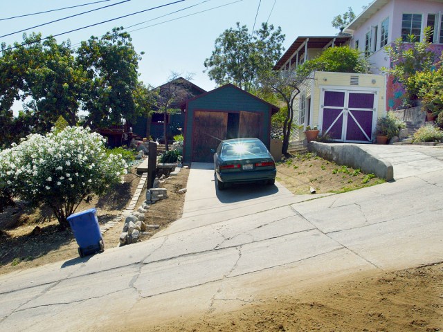 Homes along Eldred Street in Los Angeles, California