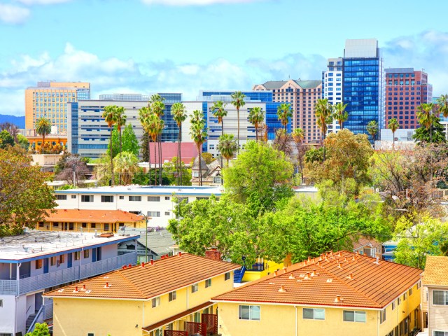 Cityscape of downtown San Jose, California