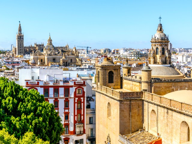 Cityscape of Seville, Spain