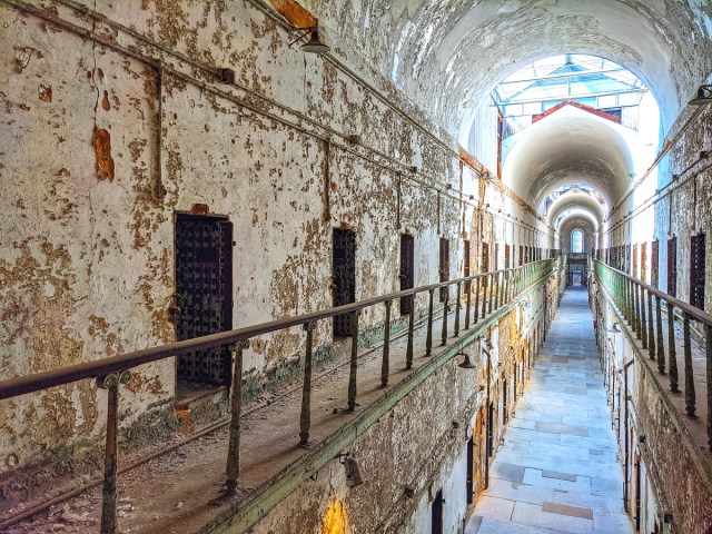 Halls of the Eastern State Penitentiary in Philadelphia, Pennsylvania 