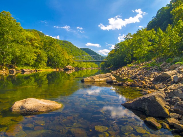 Image of the New River Gorge in Fayetteville, West Virginia