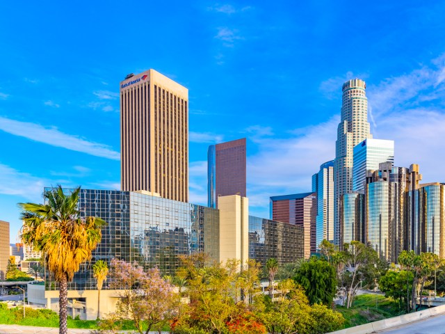 Cityscape of downtown Los Angeles, California