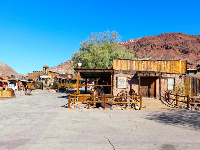 Old West buildings in Calico, California