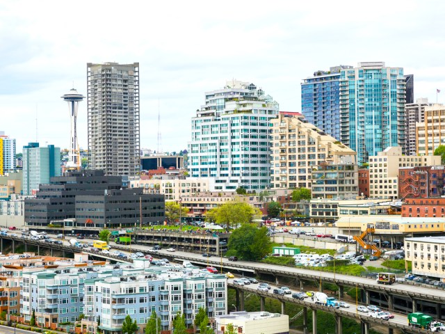 Cityscape of downtown Seattle, Washington