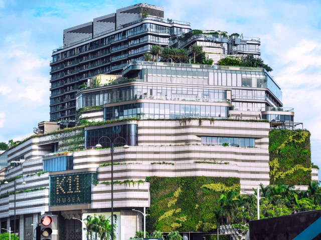 Exterior of K11 Musea shopping mall in Hong Kong