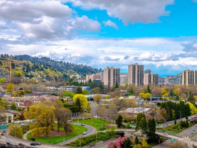 Aerial view of Portland, Oregon