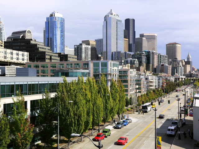 High-rise buildings in downtown Seattle, Washington