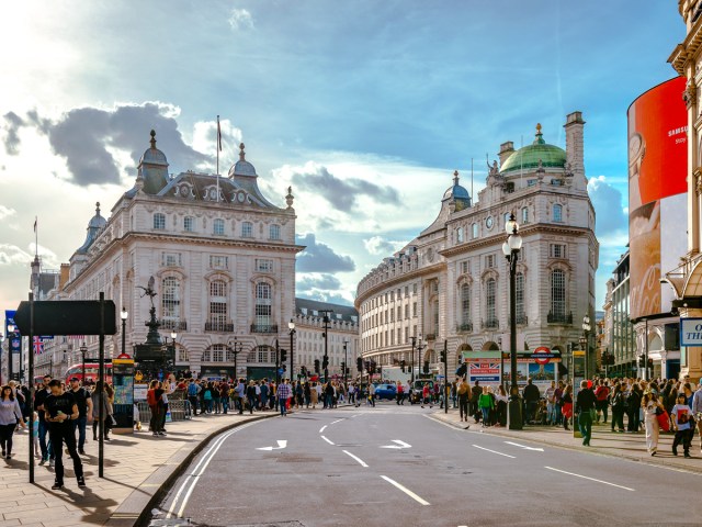 Piccadilly Circus in London, England