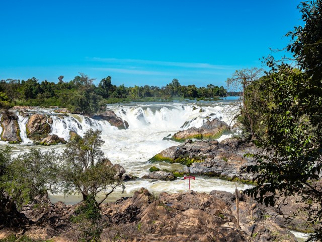 View of Khone Phapheng Falls in Laos