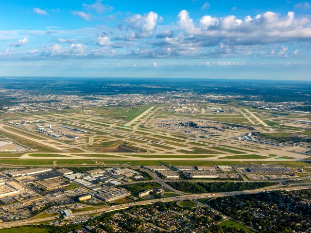 Aerial view of Chicago O'Hare International Airport