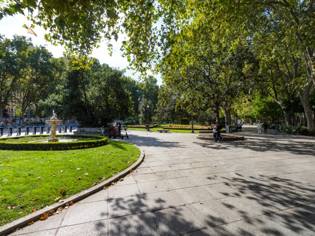 Paseo del Pardo in Madrid, Spain